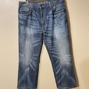 Cremieux Jeans Distressed Straight Wide Leg Relaxed Fit Men's Size 38/30 ( 28!!)